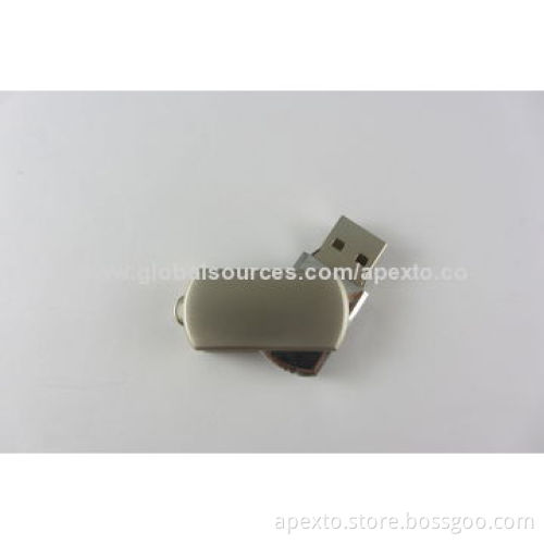 Classic USB Flash Drive Made of Zinc Alloy, 512MB up to 32GB Capacity, Supports Customized Logos
